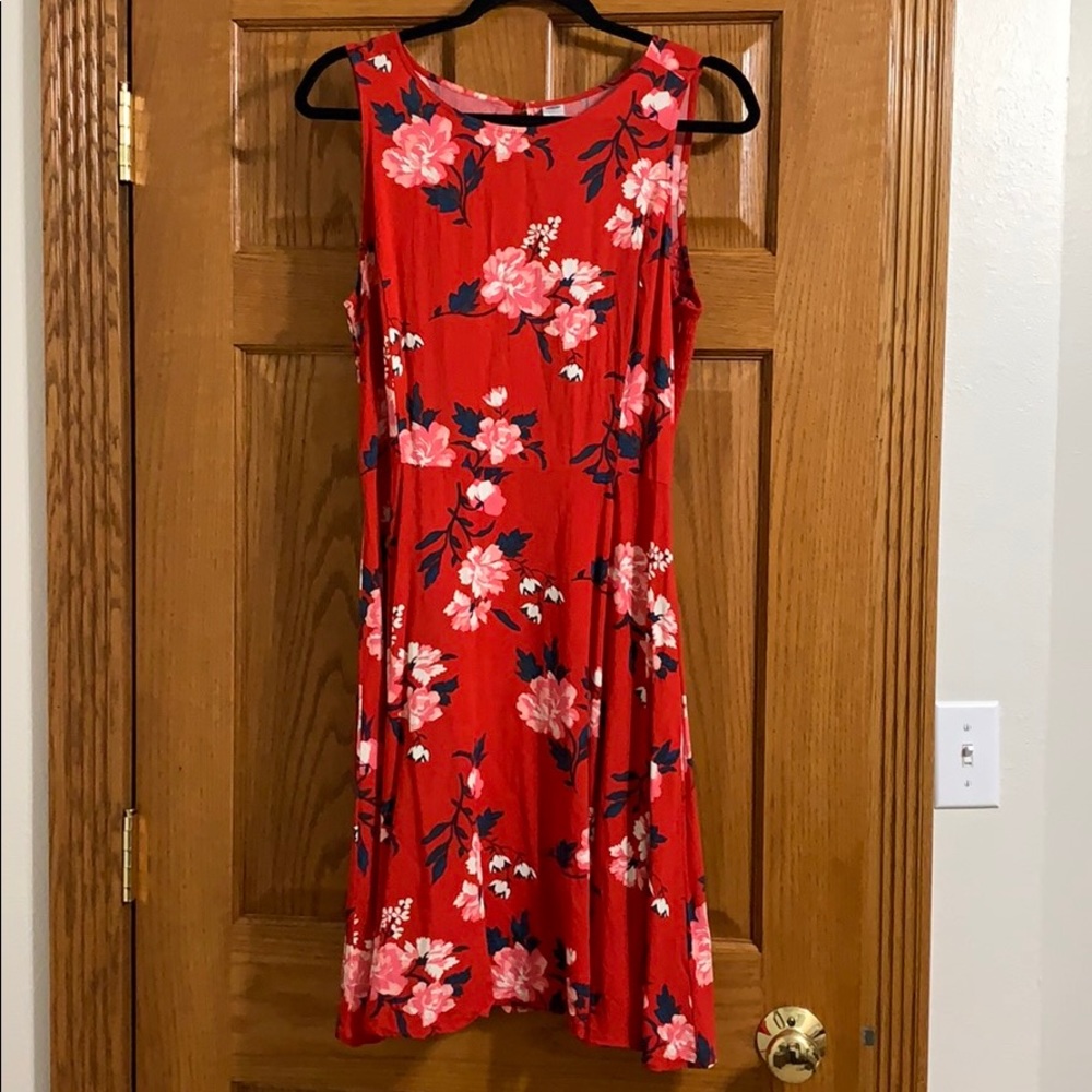 Red Fit and Flare Dress